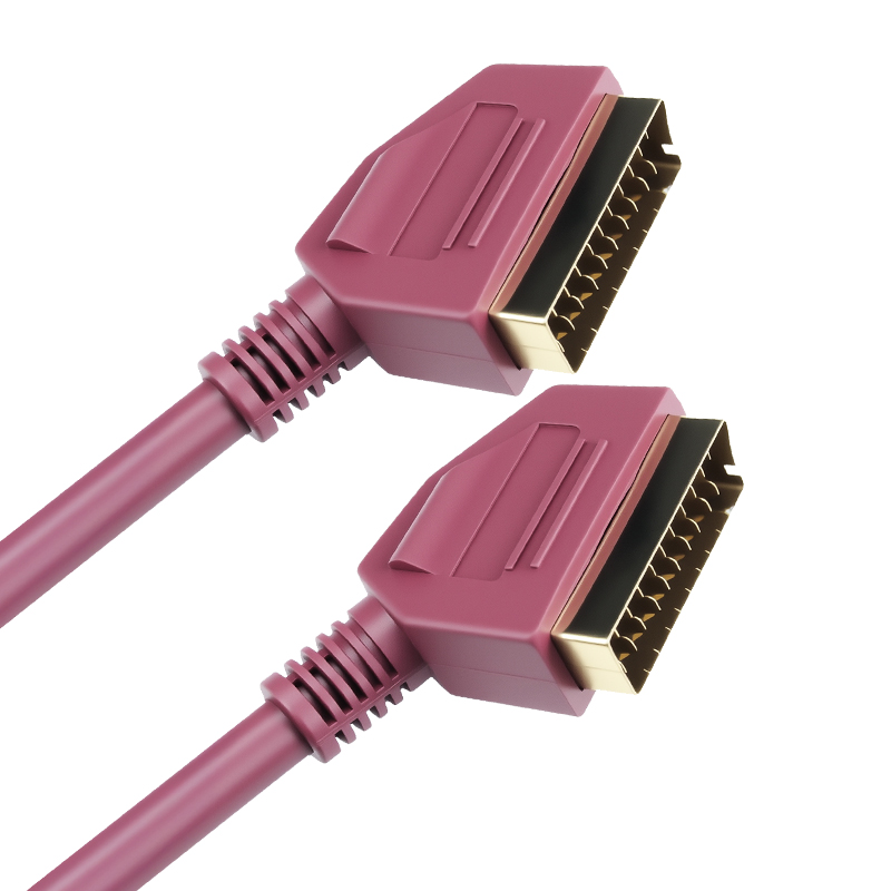 Scart To Hdmi - Scart Lead Fully Wired 21-PIN Scart