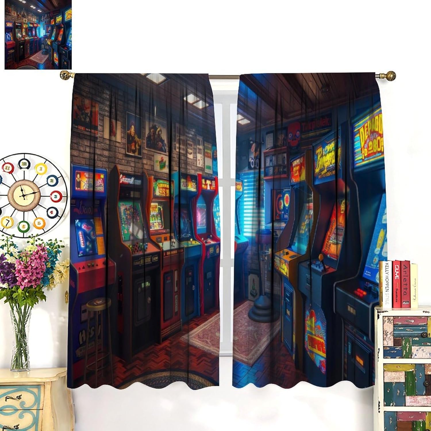 90s Arcade Blackout Curtains G - đánh giá và giá Retro Gaming Youtube