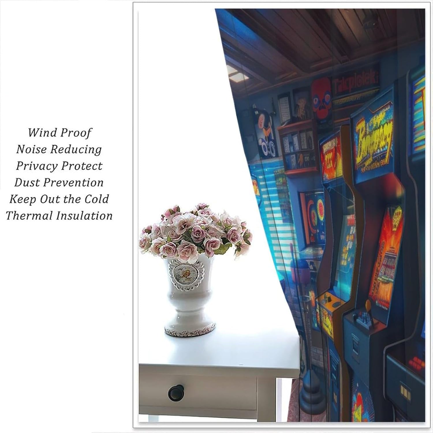 90s Arcade Blackout Curtains G - đánh giá và giá Retro Gaming Youtube