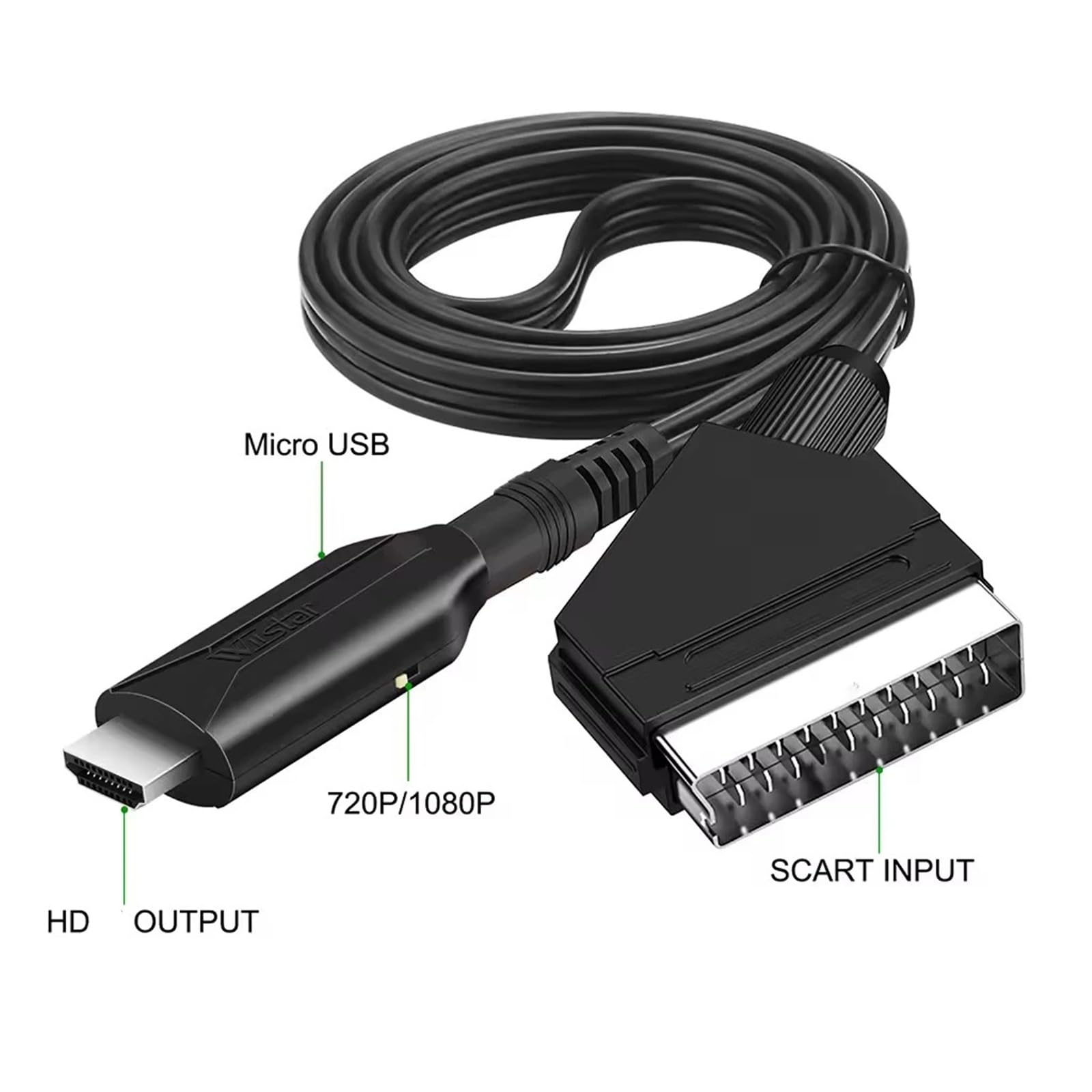 SCART to HDMI Converter Cable  - đánh giá và giá Scart To Hdmi